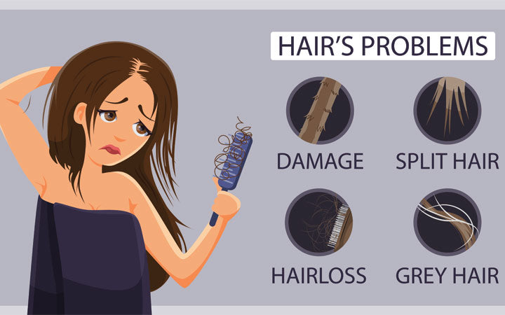The most common hair problems. The main products in the diet for flawless hair condition